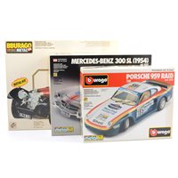 Lot 309 - Burago, Italeri and Majorette metal diecast model metal kits
