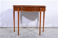 Lot 393 - A yew wood side table, by Titchmarsh & Goodwin.