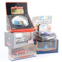 Lot 328 - Modern diecast models, all boxed, including examples by Matchbox, Maisto, Dinky, Detail Cars, Corgi, and others, one box full.