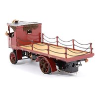 Lot 79 - Bassett-Lowke scale white metal model of the 'Northampton Brewery Company' steam wagon, 16cm.