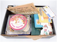 Lot 142 - A collection of mostly Australian stamps, FDCs, loose, some in albums (one box)