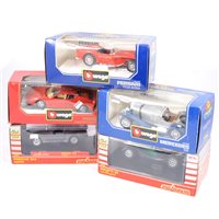 Lot 338 - Burago and Majorette 1:24 scale models, including Porsche 944 Turbo, Ferrari Testarossa (1984) and others, 12.