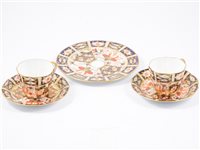 Lot 38 - Royal Crown Derby part teaset, Imari pattern (14).