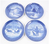 Lot 75 - Collection of seventeen Royal Copenhagen Christmas plates.