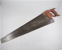 Lot 120 - Henry Disston sample Rip saw.