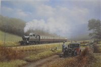 Lot 71 - After Don Breckon framed print 'Day Trip' size 51cm high 76cm wide