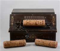 Lot 163 - The Gem Roller Organ, and nine cylinders.