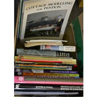 Lot 72 - Large quantity of reference book, magazines and DVDs, about trains, locomotives and railways, a collection in seven boxes.