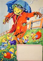 Lot 232 - Children's annual illustrations; a selection of original bookplate illustrations