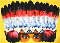 Lot 96 - Original water colour illustrations of Children's masks