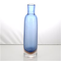 Lot 332 - An Inciso glass bottle vase, attributed to Paolo Venini, circa 1956-57.