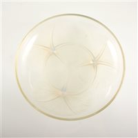 Lot 588 - A René Lalique opalescent glass dish, 'Volubilis' design, introduced 1921
