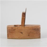 Lot 108 - Veneering plane with added brass sole.