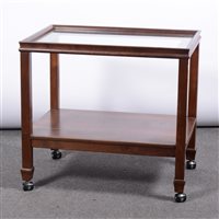 Lot 495 - Padouk dinner trolley