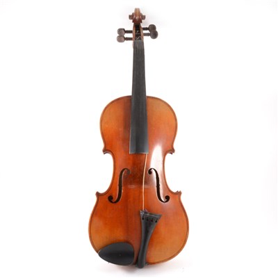Lot 92 - Viola, probably English, with a Violin bow by Hill