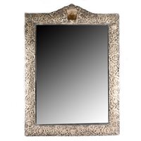 Lot 167A - Silver mounted dressing table mirror