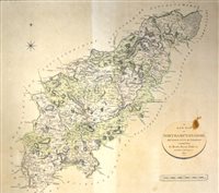 Lot 419 - Two maps of Northamptonshire, one after John Cary, 1811, The New Map of Northamptonshire.