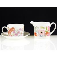 Lot 57 - Wedgwood part teaset, Meadowsweet pattern.