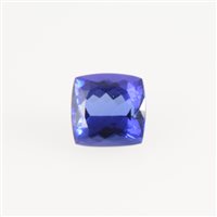 Lot 276 - Tanzanite - a square cushion modern brilliant cut tanzanite, International Gemological Institute Certificate dated November 2009 states: origin - Merelani Northern Tanzania
