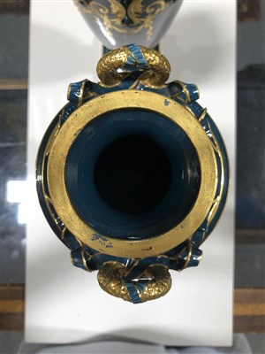 Lot 40 - A pair of Minton pâte-sur-pâte vases by Albion Birks, 1909