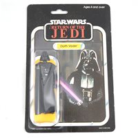 Lot 261 - Star Wars figure Darth Vader, Palitoy, sealed in original Return of the Jedi blister pack box, punched 65 back.