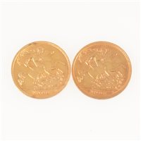 Lot 309 - Two Half Sovereigns - Edward VII 1908. (2)