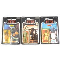 Lot 259 - Three Star Wars figures, Rebel Commando, Klaatu, Klaatu (in Skiff Guard outfit)