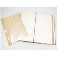 Lot 156 - Naval Log of the proceedings of Captain Sir Edward Belcher between December 12th 1843 and (May 24th 1845), kept by J H Marryat.
