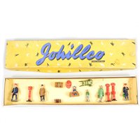 Lot 124 - John Hill & Co 'Johillco' railway station platform set R1, boxed.