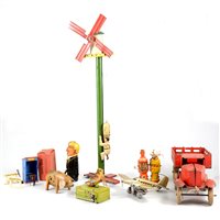 Lot 82 - Early tin-plate toys, one box