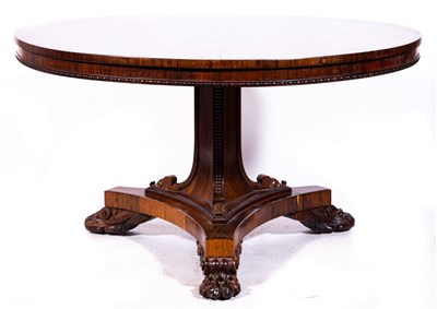 Lot 482 - A Regency rosewood breakfast table