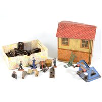 Lot 42 - Hornby O gauge track-side buildings etc