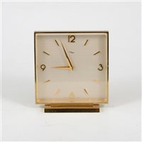 Lot 164 - An Imhof gilt bronze desk clock.