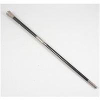 Lot 158 - Ebony and silver mounted baton, engraved 1885, by Riviere & Hawkes, leather case.