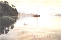 Lot 225 - After Michael Revers, Morning Calm, Coniston Water, five limited edition prints.