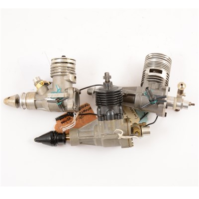 Lot 119 - 3 x Team Race diesels METKEMEYER 1.5cc, KMD 2.5cc, and CIPOLLA 2.5cc, all VG.
