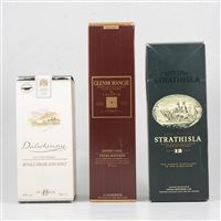 Lot 222 - Three bottles of assorted single Highland malt whisky