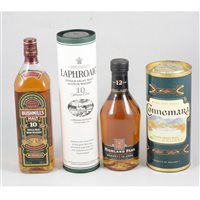 Lot 225 - Two bottles of single Islay malt whisky and two bottles of Irish whiskey, all 1990s bottlings.