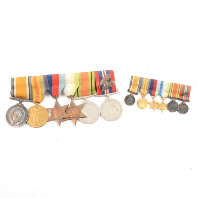 Lot 157 - Group of six medals, including WW1 pair, to MID. H. C. GUERNSEY. R.N.