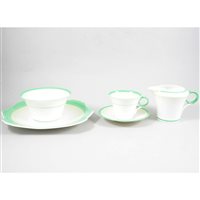 Lot 599 - A Shelley bone china part tea service, Regent shape.