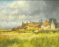 Lot 356 - John Lines, Suffolk Summer, signed, oil on board, 61 x 76cm.
