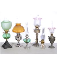 Lot 152 - Six oil lamps