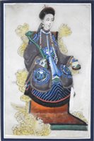 Lot 354 - Cantonese School, Figure studies, a collection of gouache drawings