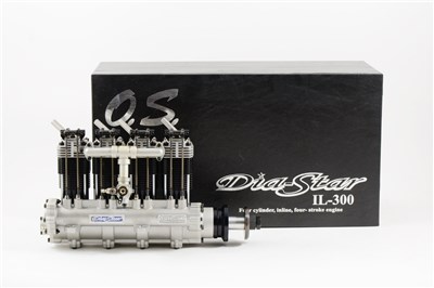 Lot 98 - OS ENGINES, Dia-Star IL-300 4-cylinder inline 4-stroke engine, boxed.