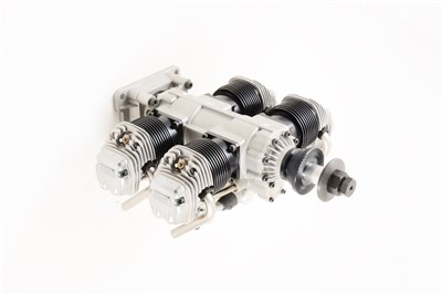 Lot 101 - OS ENGINES, FF-320 Pegasus flat four cylinder glow engine, boxed.