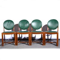 Lot 305 - Set of twenty-three oak dining chairs, ...