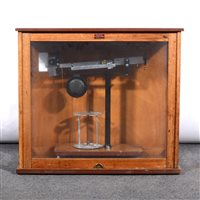 Lot 96 - Precision beam balance scale, labelled Denward Instruments Limited, ...