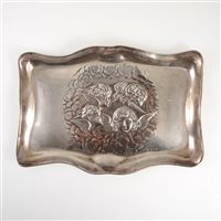 Lot 222 - A silver tray by James Deakin & Sons, Chester 1926