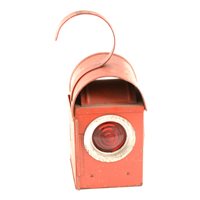 Lot 112 - BAT red enamelled roadmenders lamp