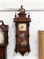 Lot 207 - Walnut cased Vienna wall clock